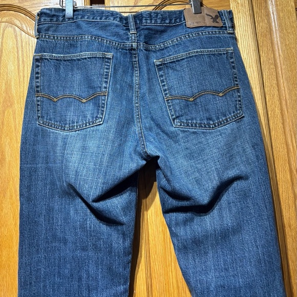 American Eagle Outfitters Medium Wash Original Straight Leg Men’s Jeans 32x32 - Picture 3 of 10